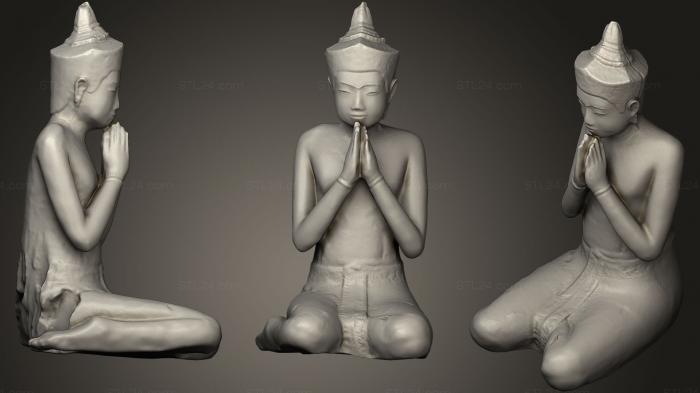 Статуэтки Будда (Будда 7, STKBD_0108) 3D модель для ЧПУ станка